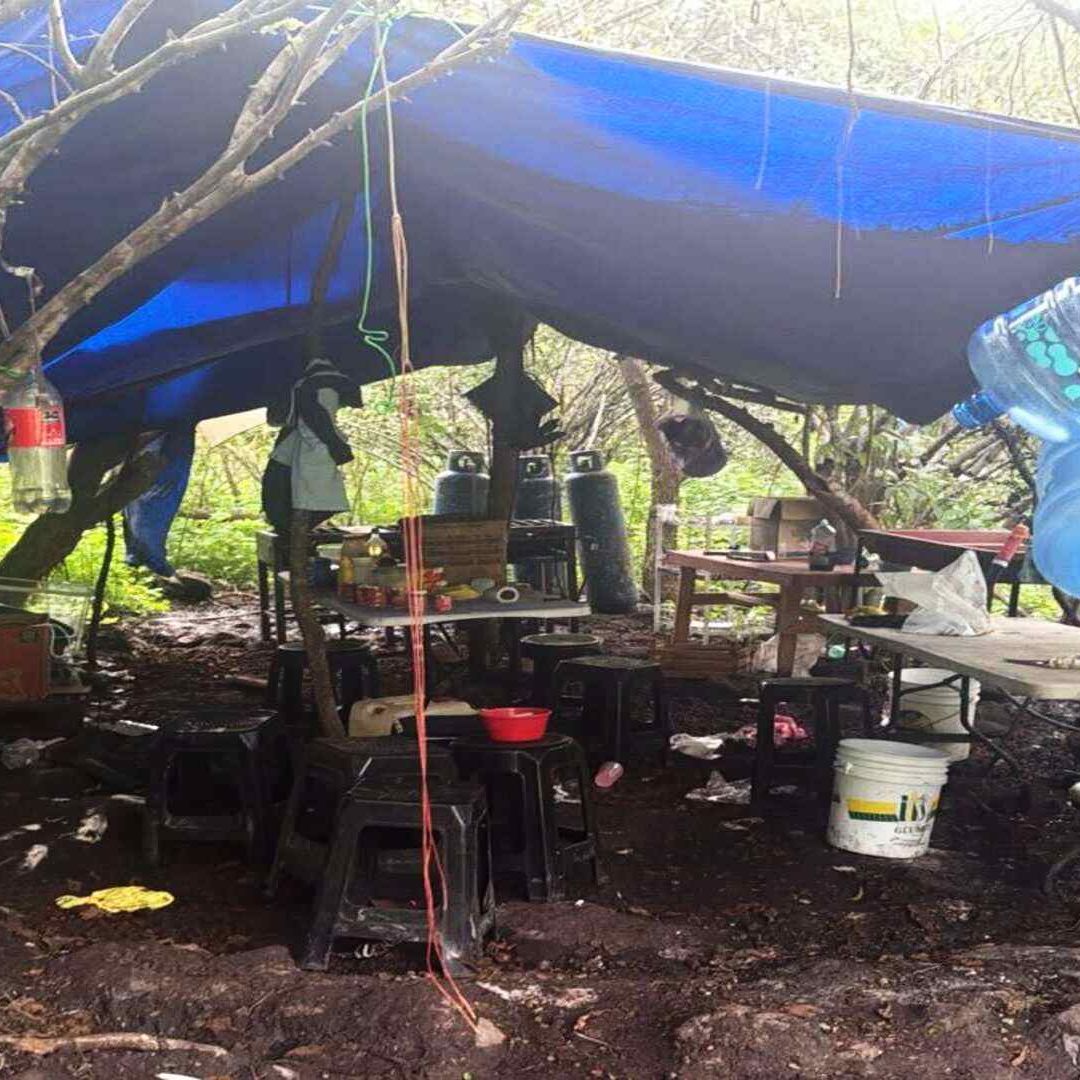 El laboratorio clandestino fue desmantelado.